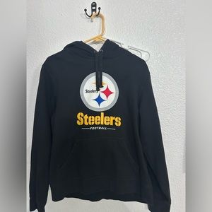 Boys Steelers Football hoodie. Worn a couple times size M. Great condition